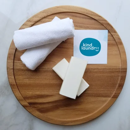 Kind Laundry, Ontario based company, chemical free stain remover bar